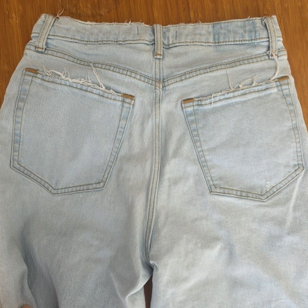 Abercrombie & Fitch Jeans '90s Straight High Rise 10 Wide Baggy Distressed Y2K - Picture 9 of 12